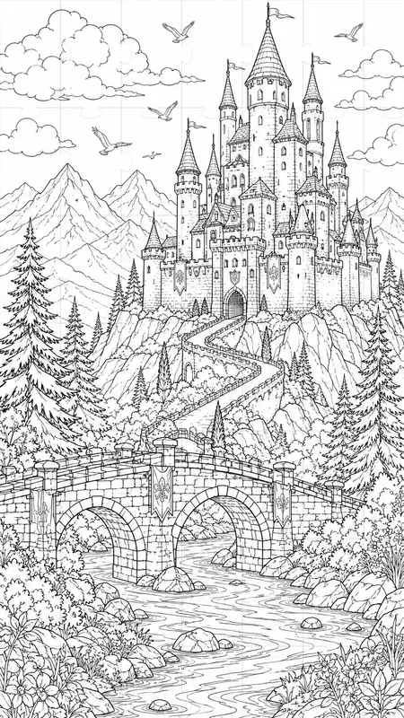 Coloring Book Page Generator