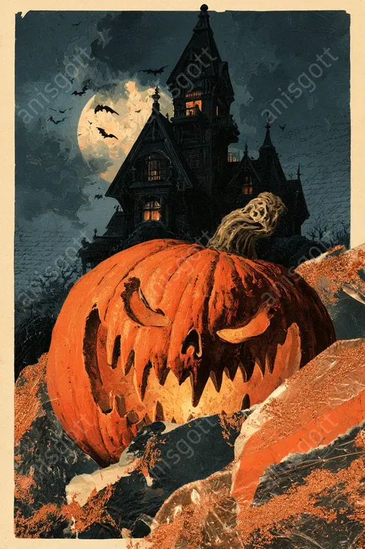 Copper Gothic Horror Ephemera Collages