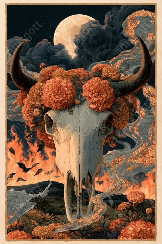 Copper Gothic Horror Ephemera Collages