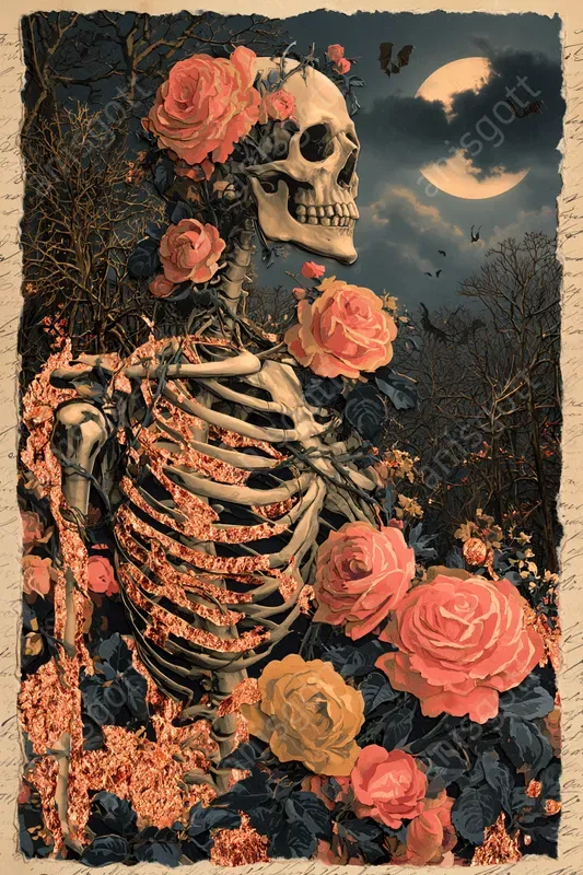 Copper Gothic Horror Ephemera Collages