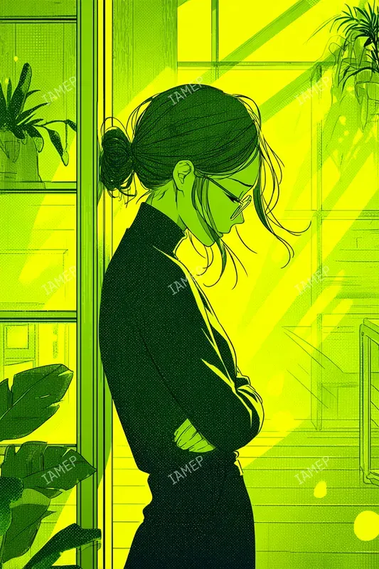 Neon Lime Anime Scenes