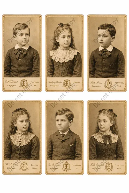 Cabinet Card Portrait Ephemera