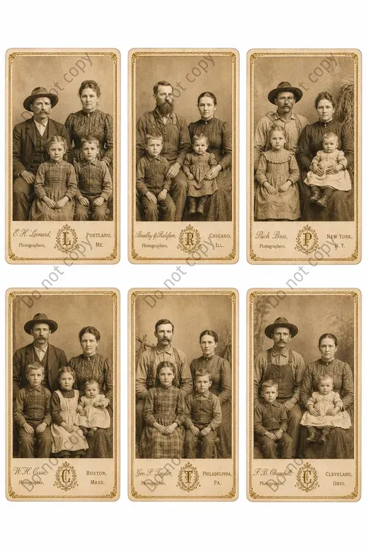 Cabinet Card Portrait Ephemera