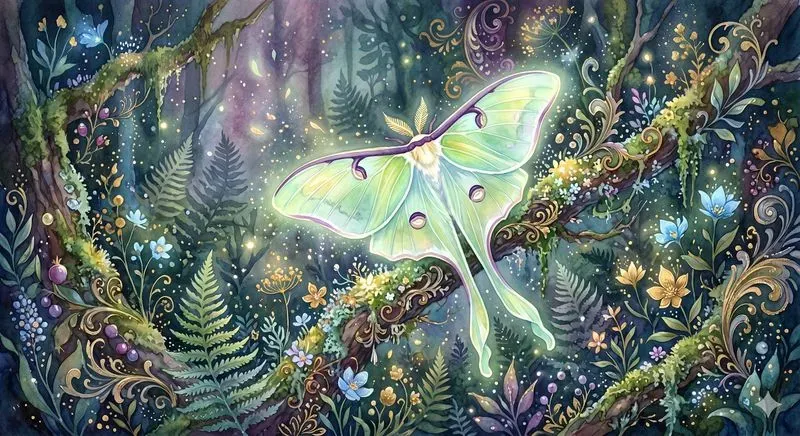 Dreamy Fantasy Forest Insects