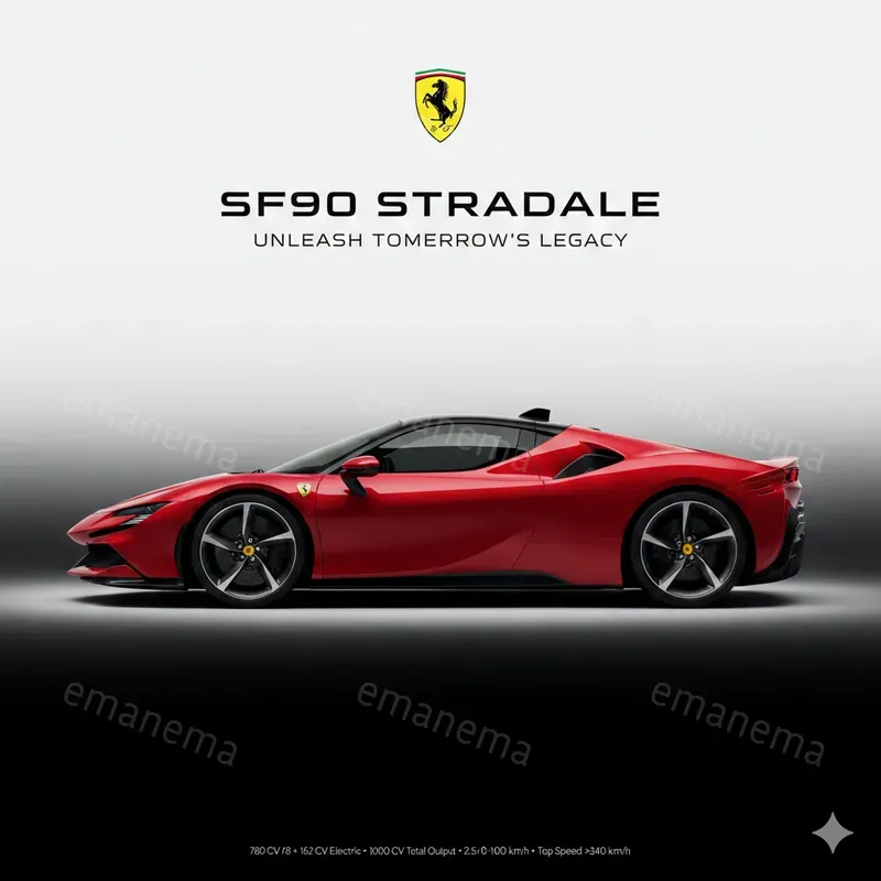 High Performance Sports Car Illustrations