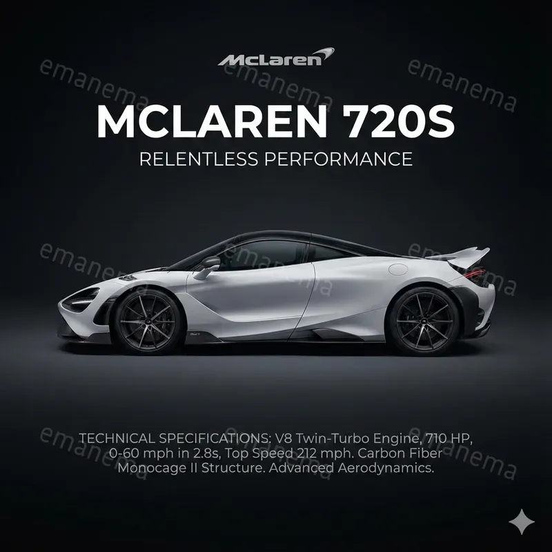 High Performance Sports Car Illustrations