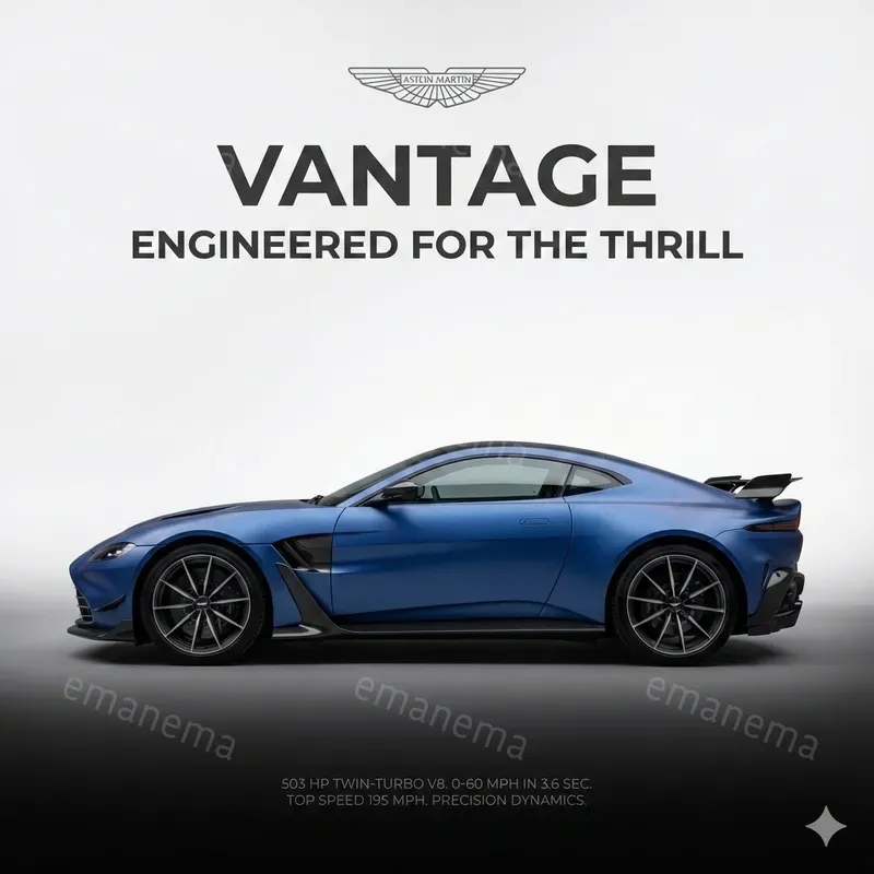 High Performance Sports Car Illustrations