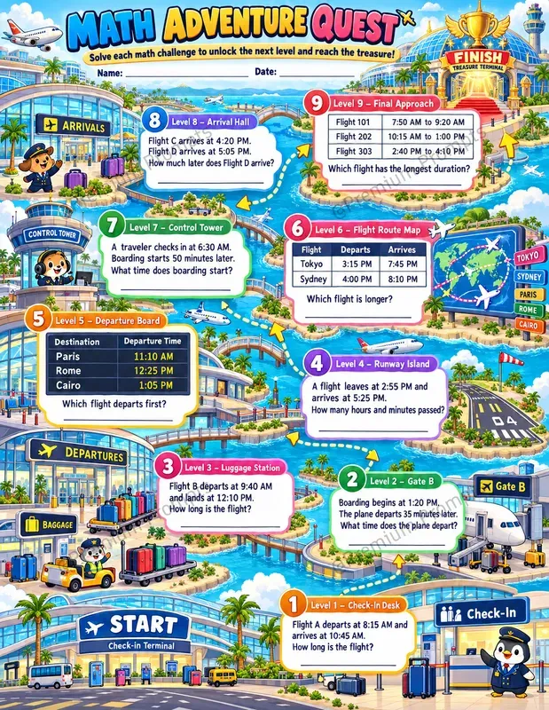 Math Adventure Quests For Kids