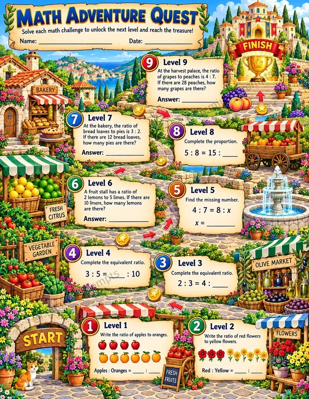 Math Adventure Quests For Kids