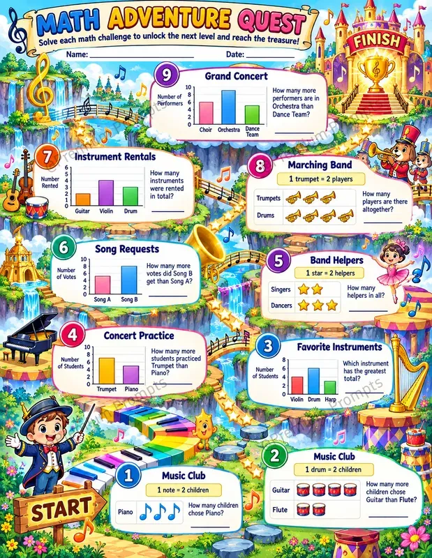 Math Adventure Quests For Kids