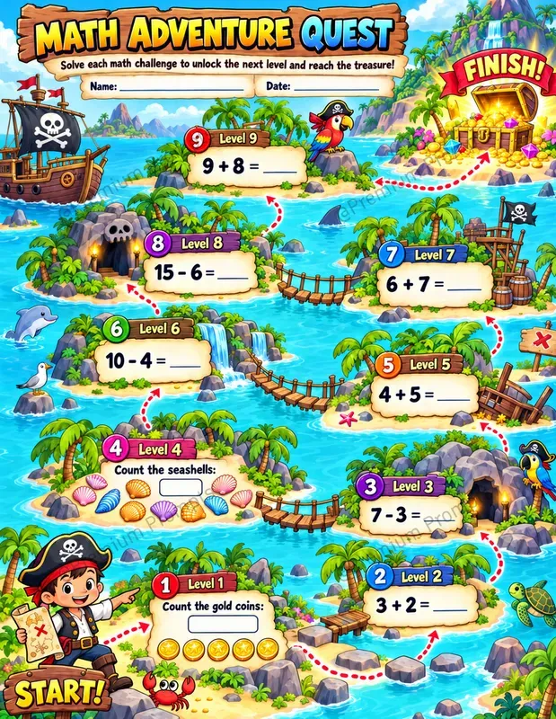 Math Adventure Quests For Kids