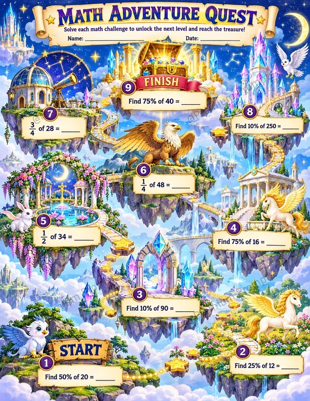 Math Adventure Quests For Kids