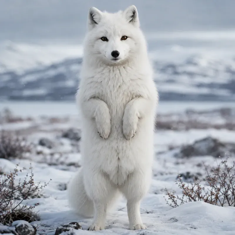 Surreal White Wildlife Portraits