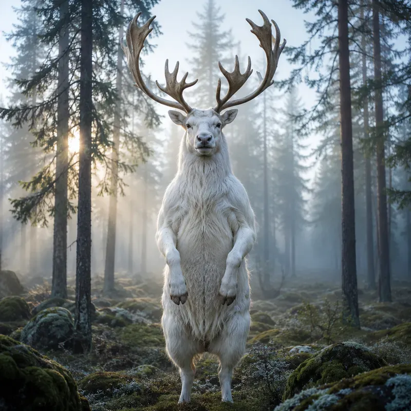 Surreal White Wildlife Portraits