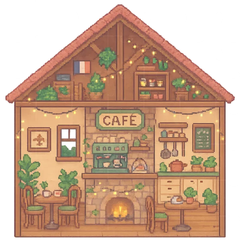 Pixel Art Building Sections