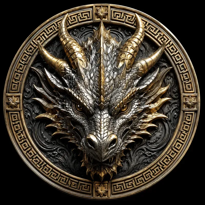 Luxury Mythic Metal Medallions