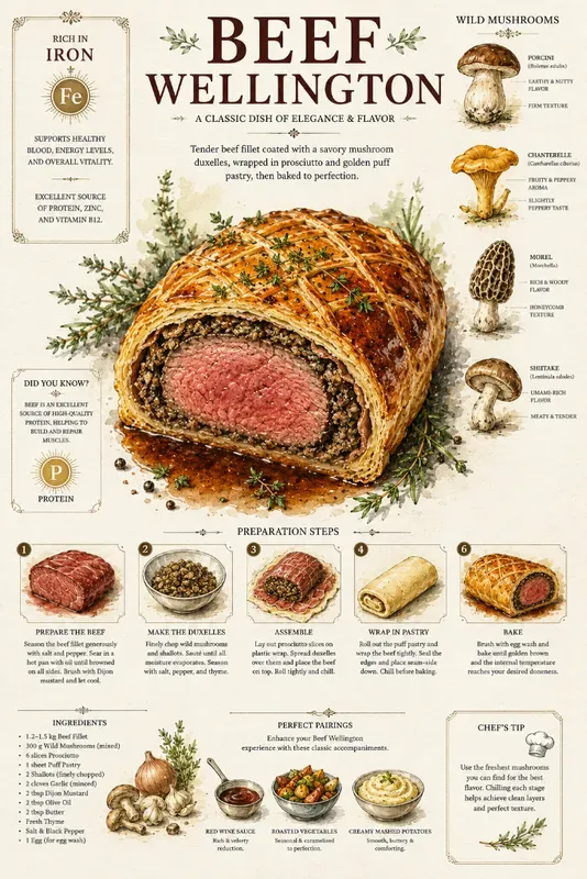 Recipe Book Page Food Infographic Art
