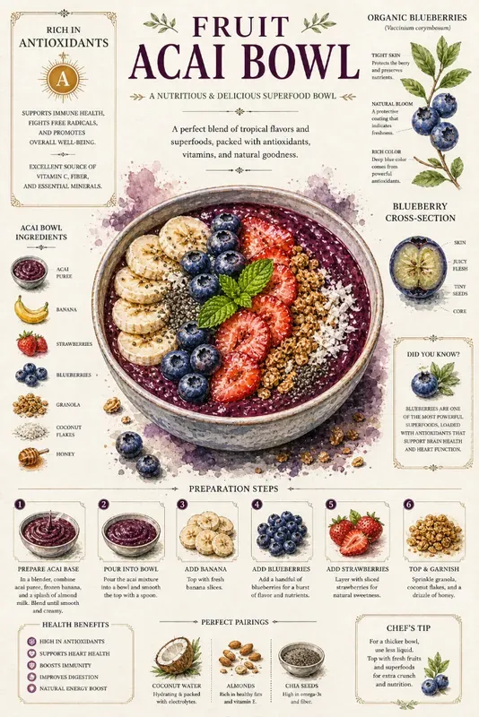 Recipe Book Page Food Infographic Art