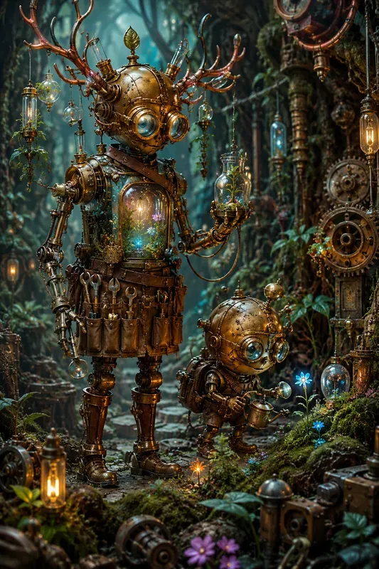 Whimsical Steampunk Character Portraits