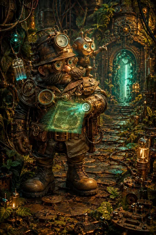 Whimsical Steampunk Character Portraits