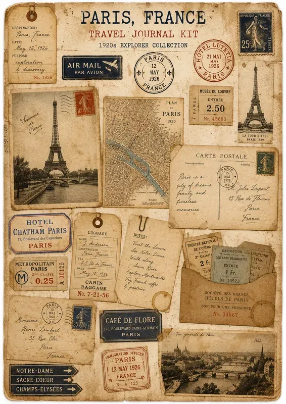 Vintage Travel Journal Kit Creators
