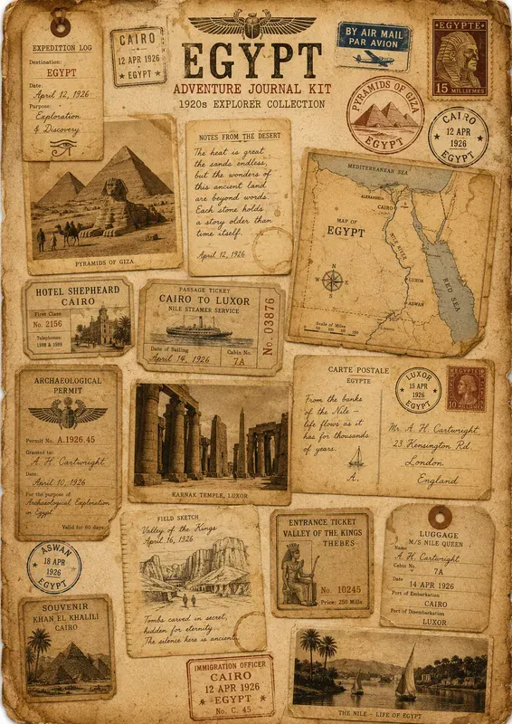 Vintage Travel Journal Kit Creators