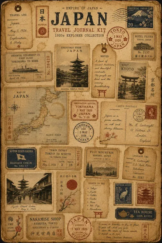 Vintage Travel Journal Kit Creators