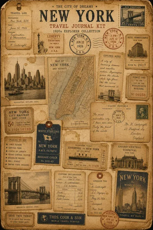 Vintage Travel Journal Kit Creators