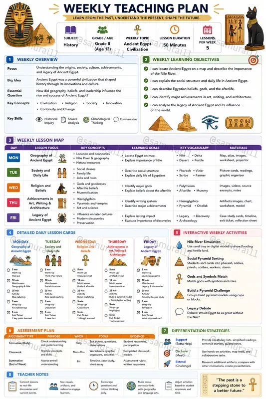 Visual Lesson Planners For Teachers