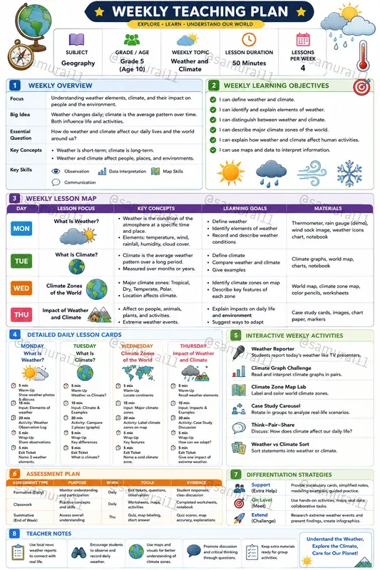 Visual Lesson Planners For Teachers