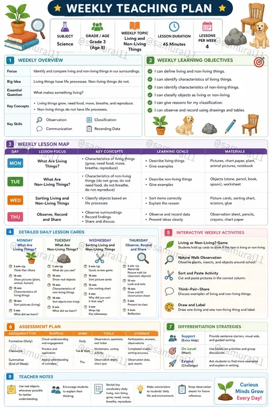 Visual Lesson Planners For Teachers