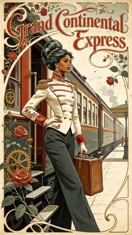 Art Nouveau Character Posters