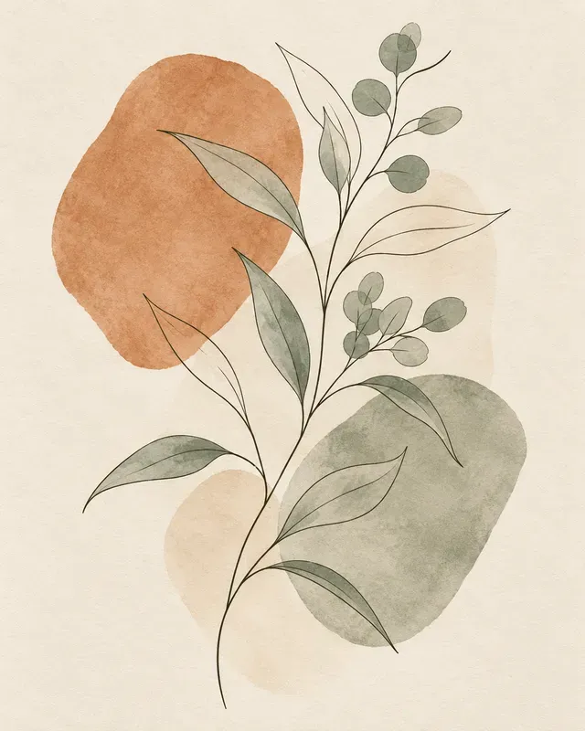 Botanical Line Art Wall Decors