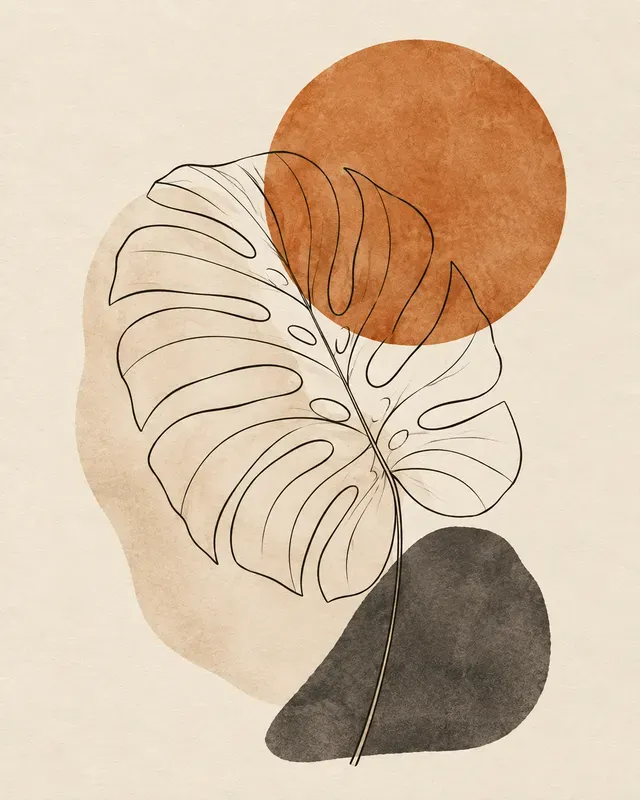 Botanical Line Art Wall Decors