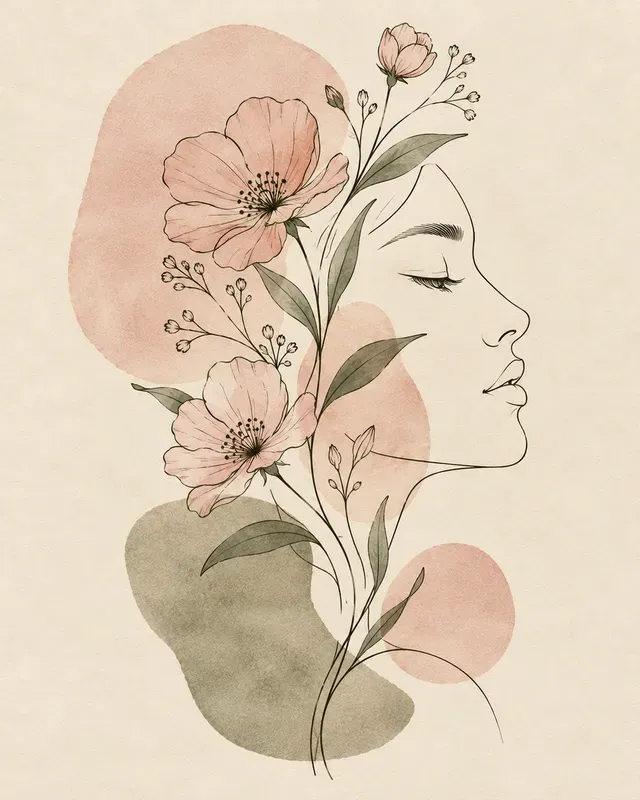 Botanical Line Art Wall Decors
