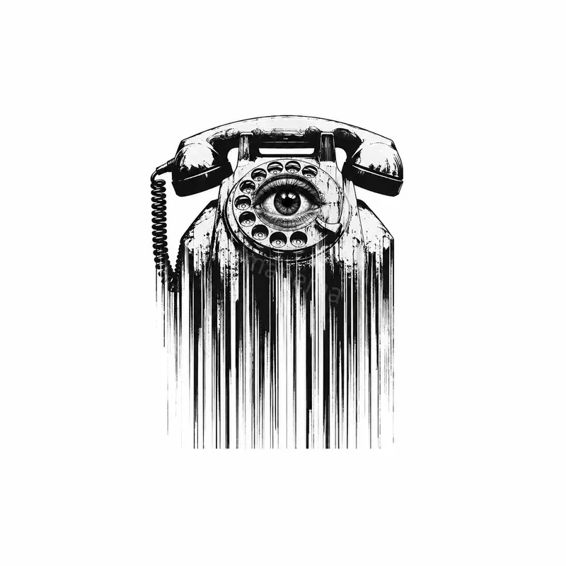 Minimalist Comic Glitch Barcode Art