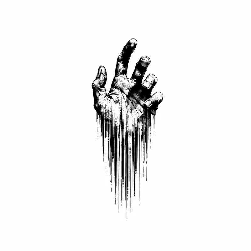 Minimalist Comic Glitch Barcode Art