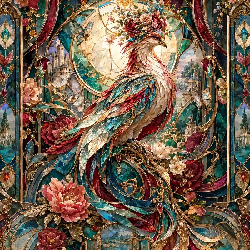 Ornate Stained Glass Tapestries