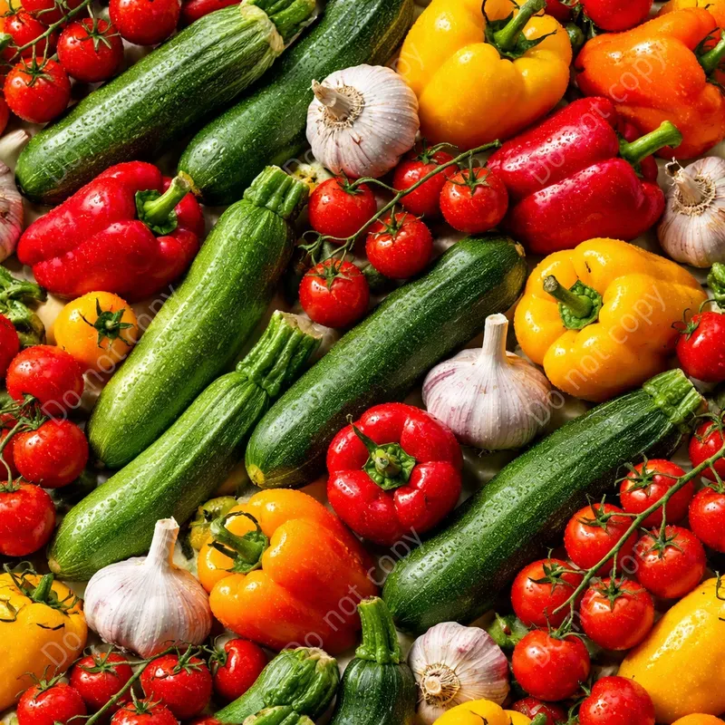 Photorealistic Vegetable Seamless Tiles