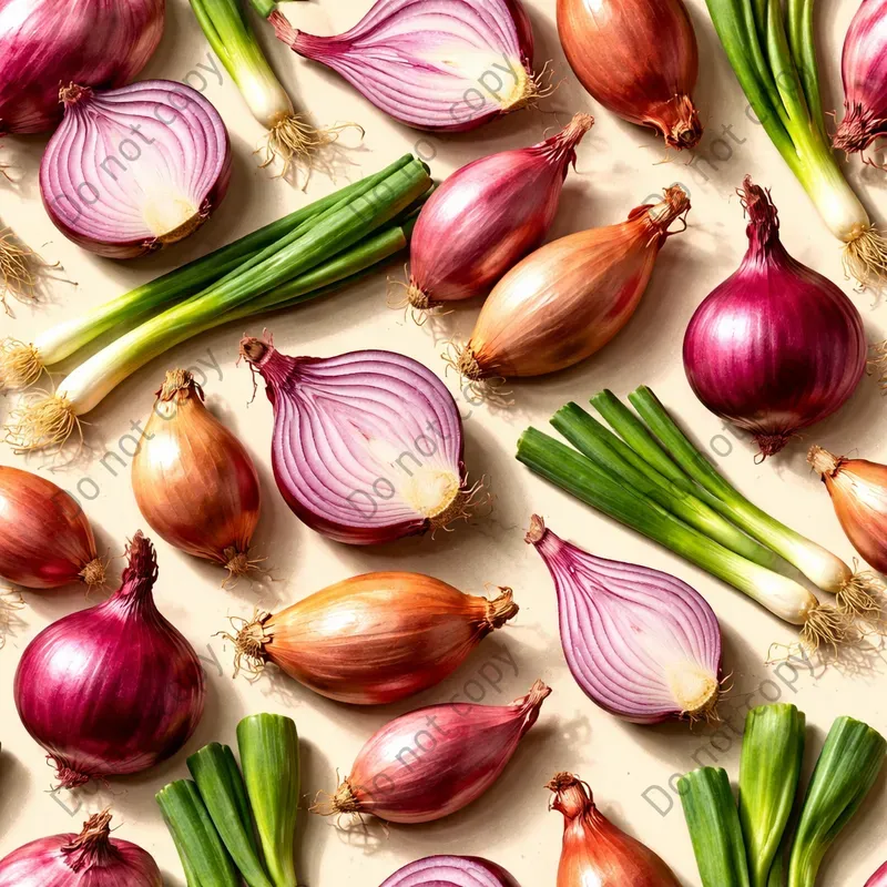 Photorealistic Vegetable Seamless Tiles