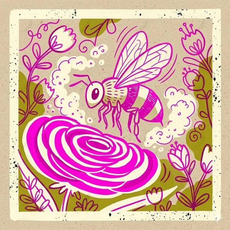 Naive Folk Garden Animal Illustrations