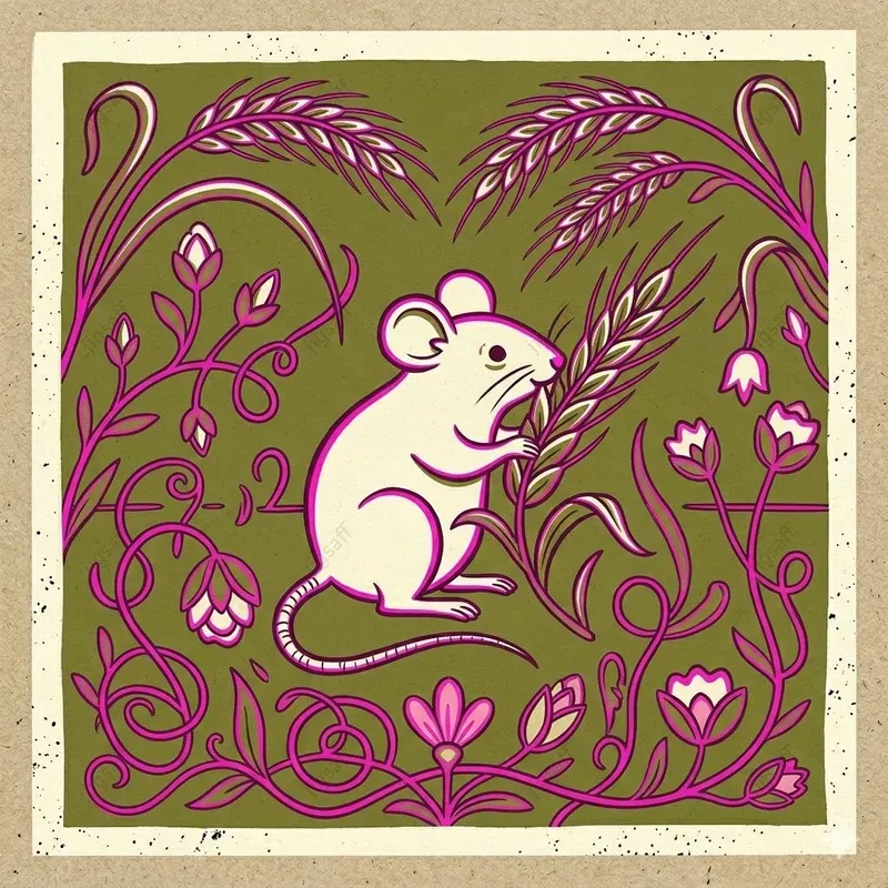 Naive Folk Garden Animal Illustrations