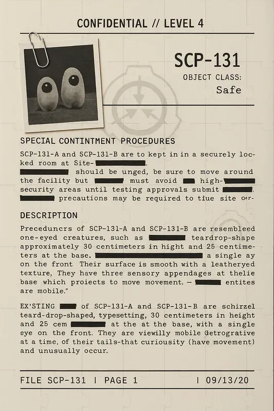 Classified Scp Foundation Documents