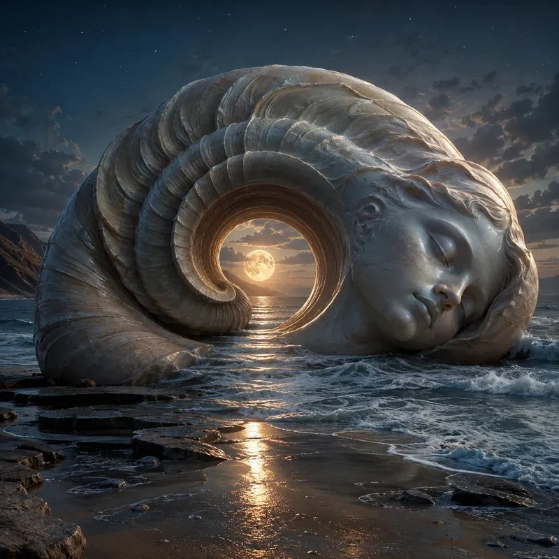 Surreal Sculptural Sunset Worlds