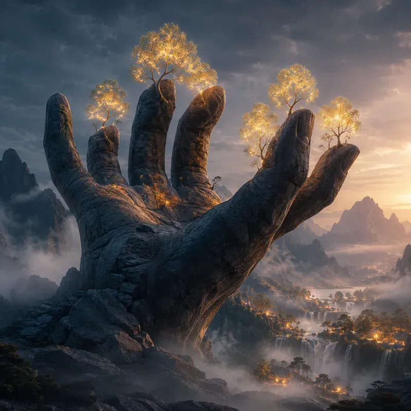 Surreal Sculptural Sunset Worlds