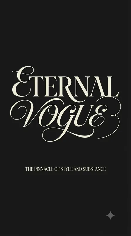 Calligraphic Editorial Typography Posters