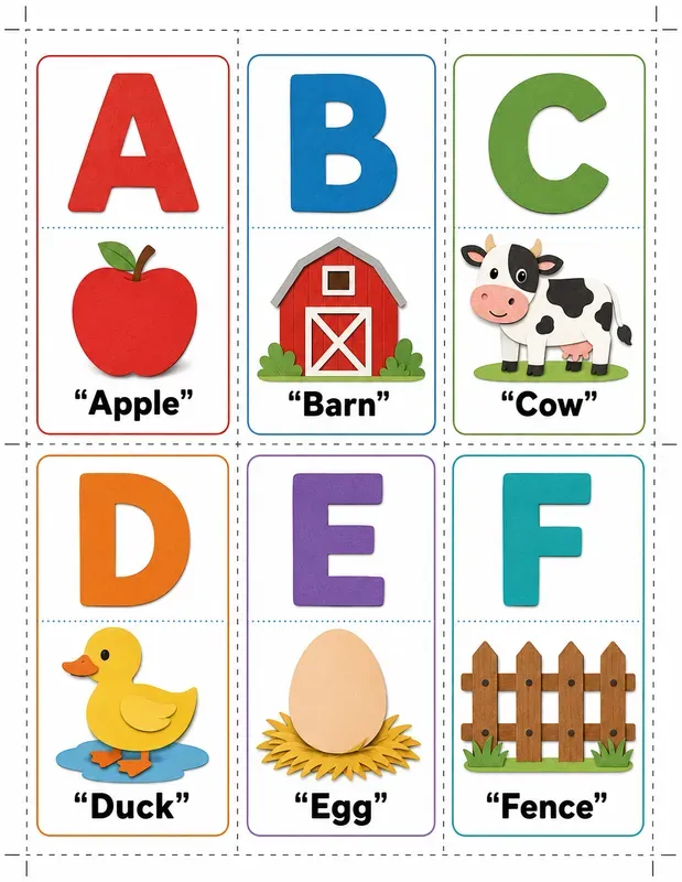 Preschool Abc Flashcard Generator