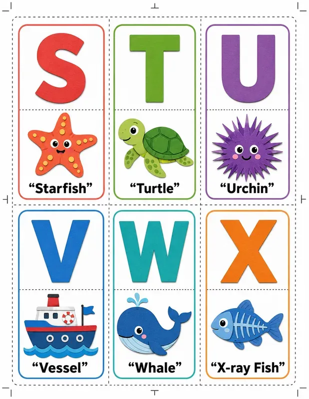 Preschool Abc Flashcard Generator