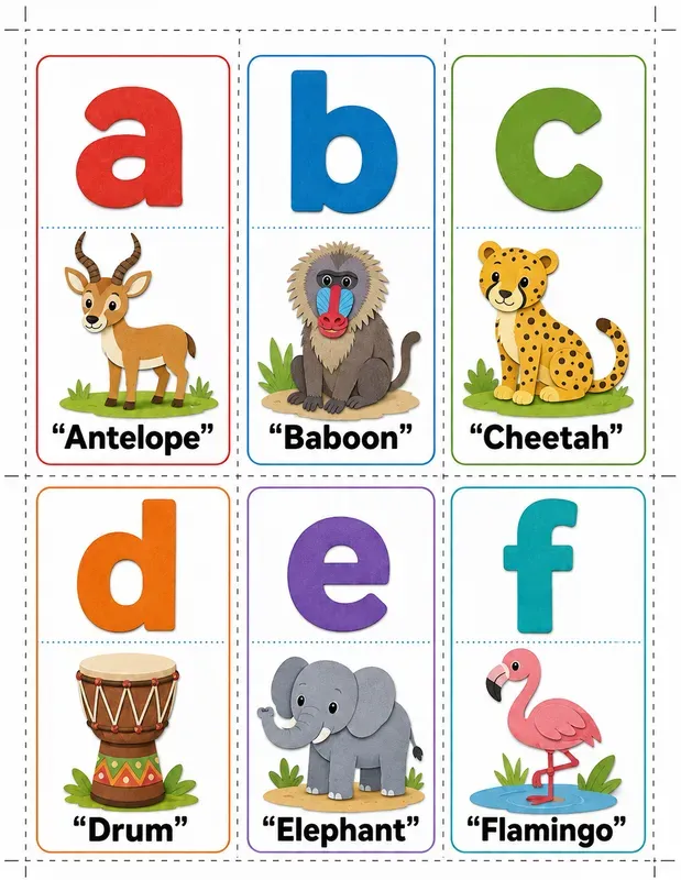 Preschool Abc Flashcard Generator