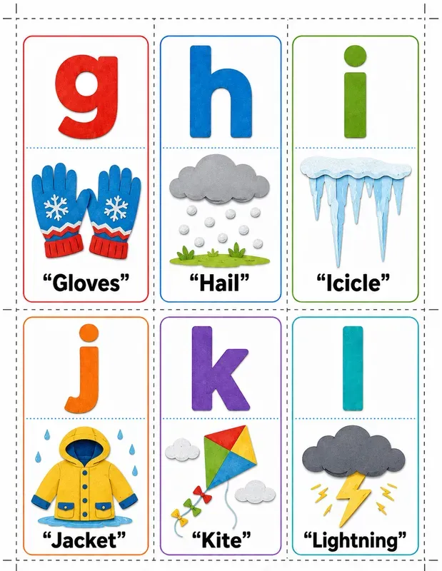 Preschool Abc Flashcard Generator